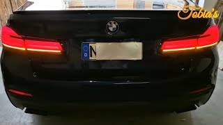 BMW G30G31 2017 rear LCI lights full video retrofit nachrüsten [upl. by Mccready826]