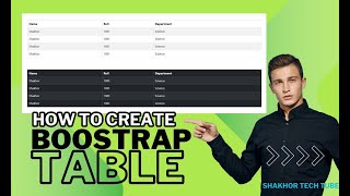 Create a Data Table in Bootstrap [upl. by Koziel]