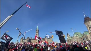 A look at Ottawas antimandate trucker protest [upl. by Ila]