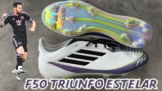 Adidas F50 Elite Triunfo Estelar  Lionel Messi amp Lamine Yamal Boot 🤍💜 [upl. by Hannus]