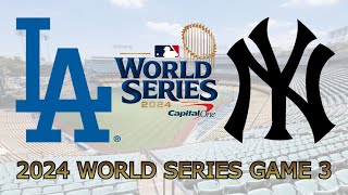 Dodgers vs Yankees  World Series 2024 Game 3 Full Game Highlights MLB The Show 24 Sim [upl. by Callan674]