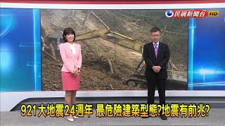 2023921【早安嘉芬】921大地震24週年 最危險建築型態？地震有前兆？－民視新聞 [upl. by Koppel516]