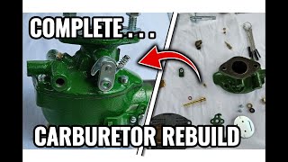 Marvel Schebler Complete Carburetor Rebuild [upl. by Retloc648]