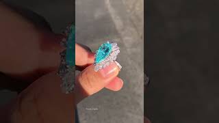 Кольцо золото Au750 Турмалин Парайба 686ct gd1671 paraiba ring gems [upl. by Mccandless]