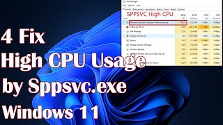 High CPU Usage by Sppsvcexe on Windows 11  4 Fix [upl. by Cicenia77]