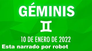 ♊ Horoscopo De Hoy Géminis  10 de Enero de 2022 [upl. by Hanae]