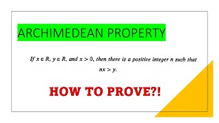 Archimedean Property  Real Analysis  In Tamil [upl. by Akenihs]