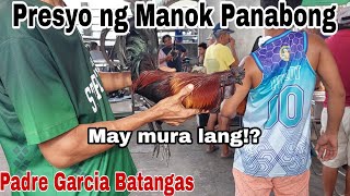 Presyo ng Manok Panabong Ngayong 2023 sa Padre Garcia Batangas [upl. by Halil]