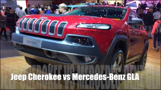 Jeep Cherokee vs MercedesBenz GLA [upl. by Enahs163]