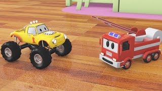 Construye un camión de bomberos con Lucas el Camioncito  Dibujos animados para niños [upl. by Ursula]