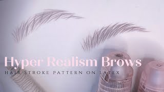 MANUAL HYPER REALISM BROWS  Learn how to create the hottest brow trend of 2022 [upl. by Enineg]