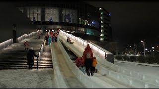 Горки у Ельцин Центра  самые крутые горки 2018 в Екатеринбурге [upl. by Mloclam445]