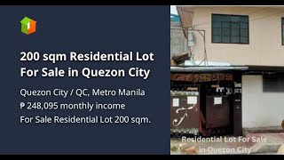 200 sqm Residential Lot For Sale in Quezon City [upl. by Sinai52]