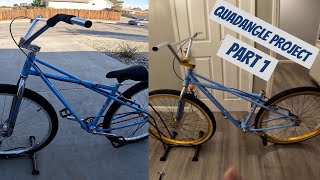 SE STR QUADANGLE BMX BIKE PROJECT PART 1 [upl. by Atinar]