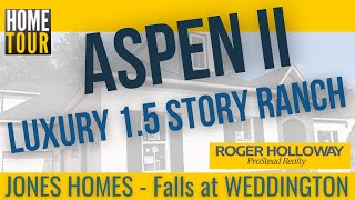 ASPEN II Luxury 15 Story RanchStyle Home Jones Homes USA [upl. by Dovev]