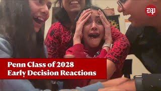 Penn Class of 2028 Early Decision Acceptance Reactions [upl. by Novyat764]