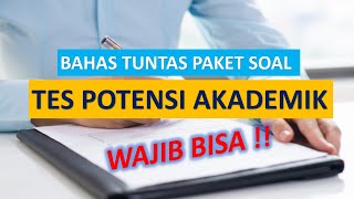 ⚠️SOAL TPA ⚠️ TES POTENSI AKADEMIK YANG SERING MUNCUL DALAM TES  Wajib Bisa [upl. by Heidy]