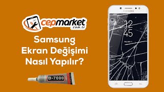 Samsung Ekran Değişimi Nasıl Yapılır  b7000 dokunmatik ekran yapıştırıcısı kullanımı b7000 [upl. by Kciredor189]