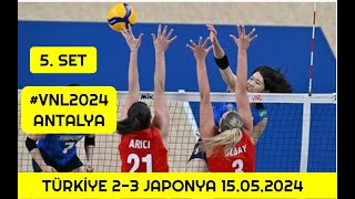 Türkiye 23 Japonya Kadın Voleybol Maçı 15052024 vnl2024 vnl japan volleyball japanese [upl. by Htrap]