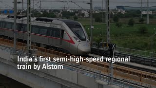 NaMo Bharat  Indias first semihighspeed regional train by Alstom [upl. by Tudor671]