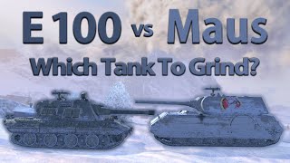 WOT Blitz Face Off  E 100 vs Maus [upl. by Enneicul152]