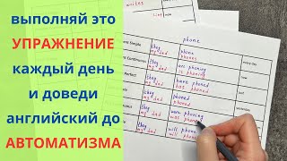 это упражнение поможет вам довести ВРЕМЕНА в АНГЛИЙСКОМ до АВТОМАТИЗМА [upl. by Mayhew]