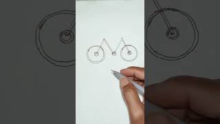 Shortcut Cycle Drawing  Easy Drawing for Beginners [upl. by Adnawal]