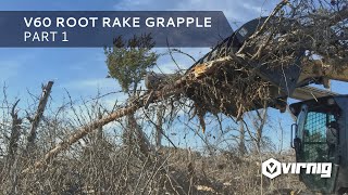 Root Rake Grapple  Skid Steer Attachment Part 1 [upl. by Annirak]