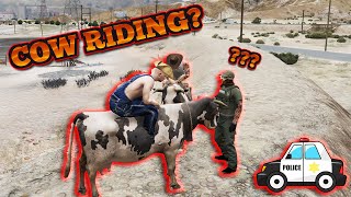 GTA5 RP  COPS PULL US OVER FOR RIDING COWS  LIVE STREAM RECAP [upl. by Kaltman]