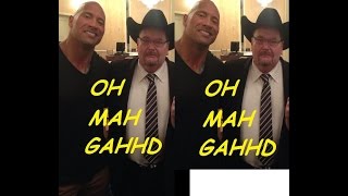 Jim Ross talks about The Rock and Brock Lesnar WWE [upl. by Nylegna98]