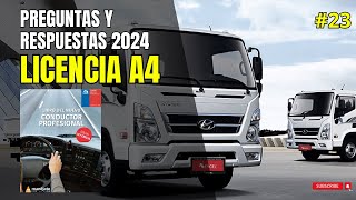 ✅SIMULACION EXAMEN TEORICO CLASE A4 CHILE 🚛 CUESTIONARIO COMPLETO PREGUNTAS Y RESPUESTAS CLASE A423 [upl. by Odnalra]