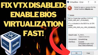 Solving VTX Disabled in BIOS Enable Virtualization with this Simple Guide [upl. by Rayna803]