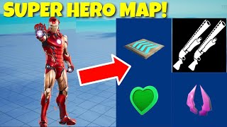 How To Make A SUPER HERO BOX FIGHTZONE WARS MAP In Fortnite Creative 10 Advanced Tutorial [upl. by Latoniah]