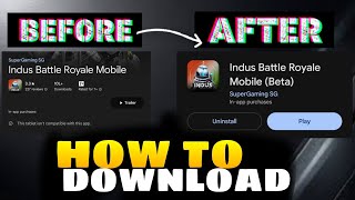 How to download indus gameHow to update indus game in play storeindusbattleroyaleupdate video [upl. by Negrom997]