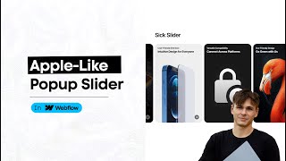 Apple iPhone Popup Slider  Webflow GSAP amp Swiperjs Tutorial [upl. by Hekking]