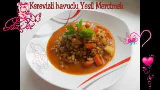 Kerevizli Yesil mercimek Yemegi  Azide Hobi [upl. by Belle]