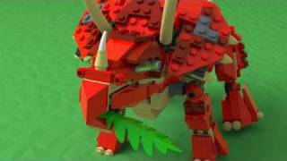 Lego 4892  Prehistoric Power triceratops [upl. by Tabib]