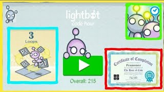 Lightbot Code Hour  LOOPS Level 4 [upl. by Nairb342]