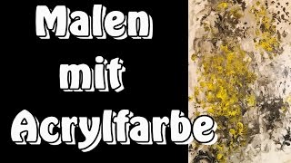 DIYAcryl AbstraktKeilrahmen mit Acrylfarbe bemalenselber malenmachen [upl. by Rayford491]