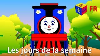 Les jours de la semaine et la chanson des jours de la semaine avec le train TchouTchou Dessin animé [upl. by Annayat749]