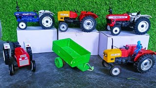 Big Swaraj Tractor Mahindra Tractor Sonalika Tractor unboxing video l Makmud Toys [upl. by Olin]