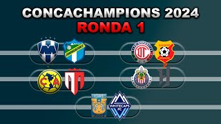 FECHAS HORARIOS Y CANALES PARA LA RONDA 1 DE LA CONCACHAMPIONS 2024 PARA EQUIPOS MEXICANOS VUELTA [upl. by Hamforrd]