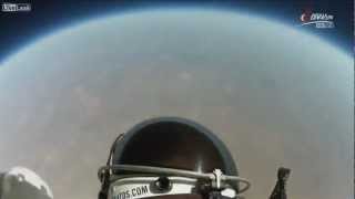 Felix Baumgartner Helmet Cam HD Part of Jump [upl. by Odnalo]