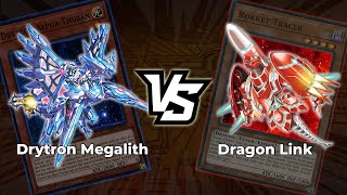 Dragon Link vs Drytron Megalith Herald Yugioh Top Decks 2021 Dueling Book High Rated Duels Card Game [upl. by Nyvets]