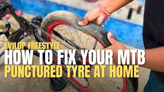 How to repair cycle puncture at home [upl. by Tirzah678]