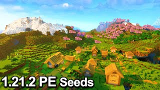 TOP 3 BEST MINECRAFT 12121 PE SEEDS BEDROCK Seeds Minecraft 12121 Bedrock [upl. by Akena]