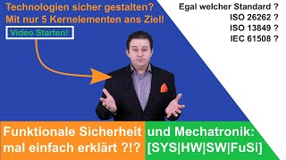 Funktionale Sicherheit ISO 13849 ISO 26262 IEC 61508 amp Mechatronik einfach erklärt 2020 [upl. by Janella]