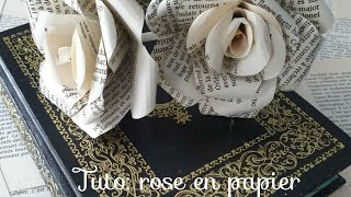 Faire des roses en papier [upl. by Janet]