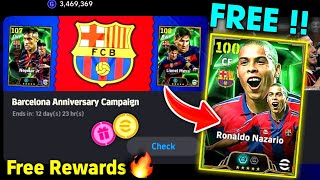 Finally eFootball™ 2025 Barcelona Anniversary Campaign Rewards  Free Coins Clubs Pack amp Objective [upl. by Wennerholn]