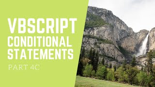 Vbscript Part 4C  Select Case Conditional Statements [upl. by Yleek982]